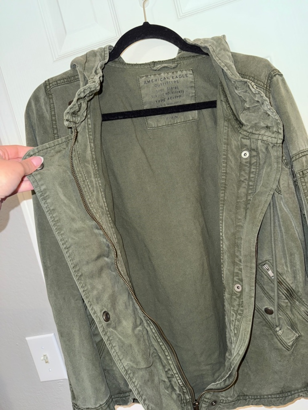 American Eagle Outfitters Olive Utility Jacket - Women - Picture 5 of 8